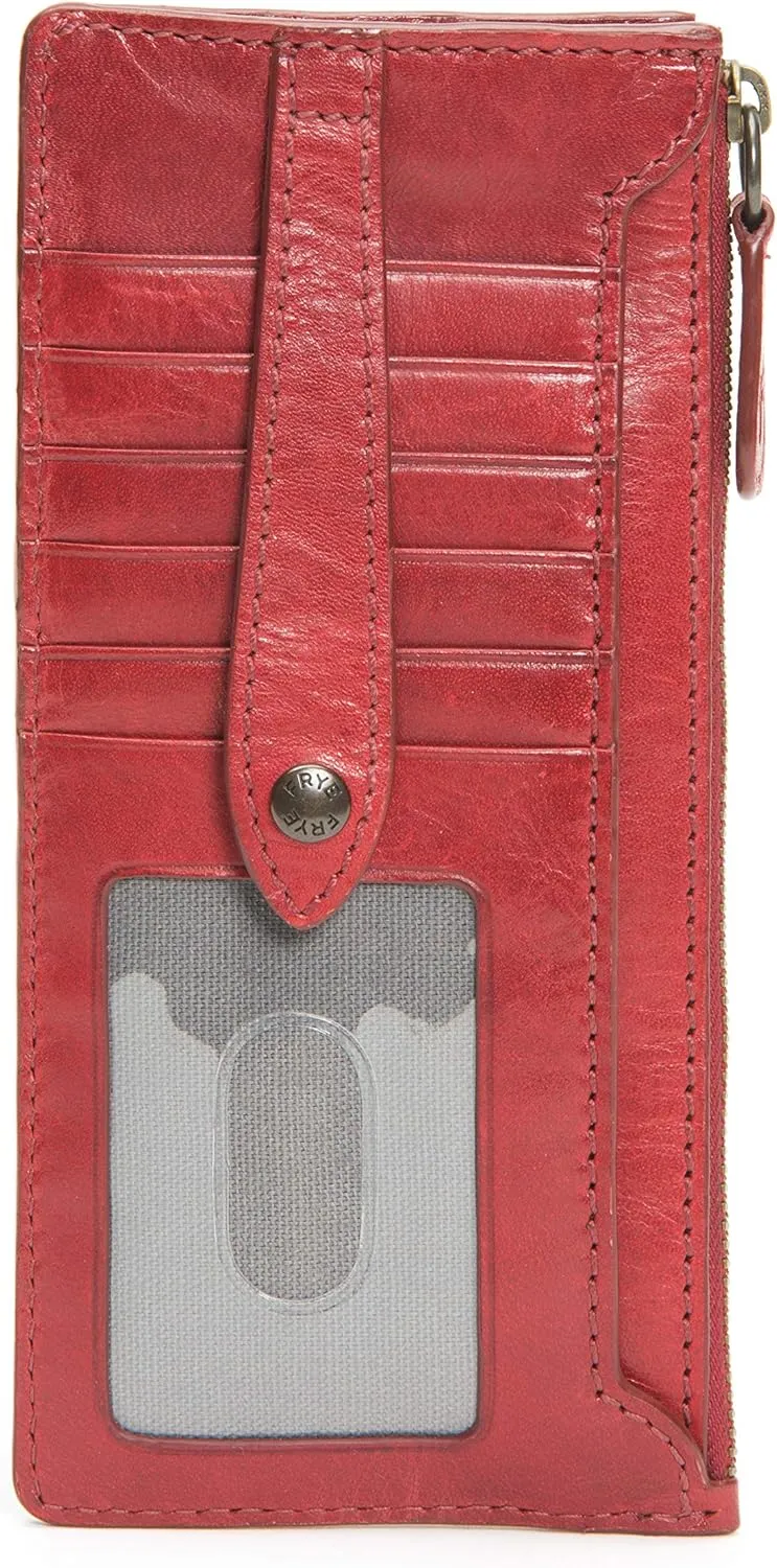 Frye Women's Melissa Snap Card Wallet, Stylish Design with Holder & Slots, Compact for Purse