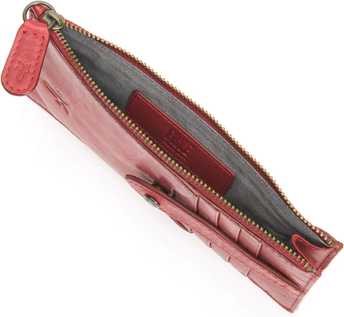 Frye Women's Melissa Snap Card Wallet, Stylish Design with Holder & Slots, Compact for Purse