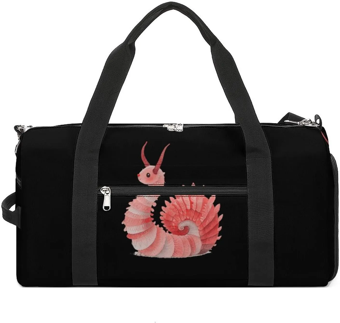Funny Snail Unisex Gym Bag Waterproof Sports Duffels Travel Gear With Laundry Shoe Compartment