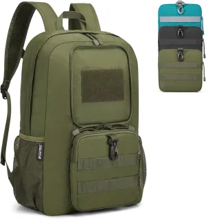 G4Free 30L Packable Tactical Backpack Lightweight Hiking Backpack Foldable Military Tactical edc Bag Water Resistant for Men Women(Army Green