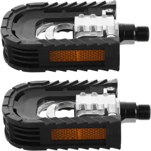 GANAZONO 1 Pair Foldable Aluminum Alloy Bike Pedals Lightweight Design for Mountain Road Cycling Quick Installation Space Saving Storage Enhanced Foot Support for Electric Bicycles