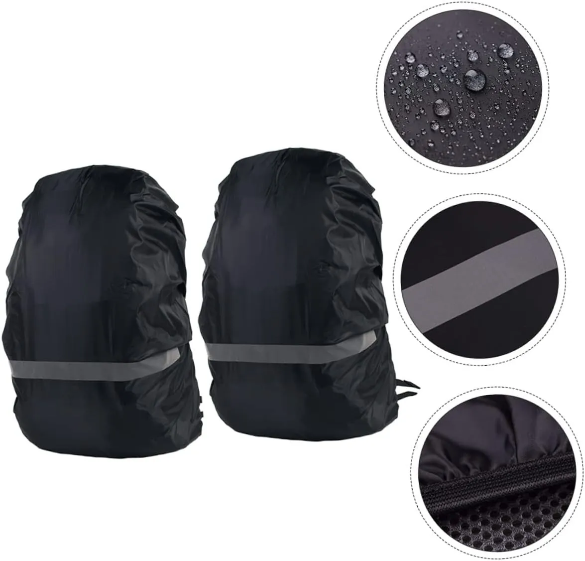 Garneck Waterproof Back Cover Foldable Hiking Covers Suits Rain Reflective Travel Back Waterproof Wet Waterproof