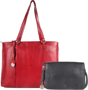 Genuine Italian Leather Bag Collection - Tote, Crossbody, and Satchel Purses - Ladies' Shoulder Bags with Top Handle & Adjustable Strap - Stylish and Versatile for Casual or Office Use