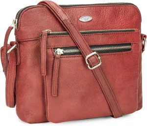Genuine Leather Crossbody Bags for Women, Premium Handmade Leather Purses - Shoulder Handbags, Adjustable Strap