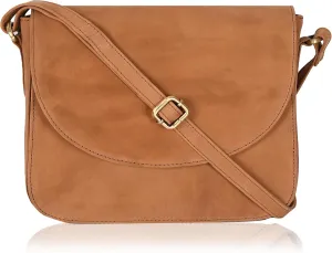 Genuine Leather Shoulder Crossbody Purse For Women with Adjustable Strap, Mobile Pocket & Outside & Inside Zipper