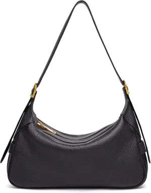 Genuine Leather Shoulder Handbags For women Medium Premium Tote Purse With Adjustable Straps