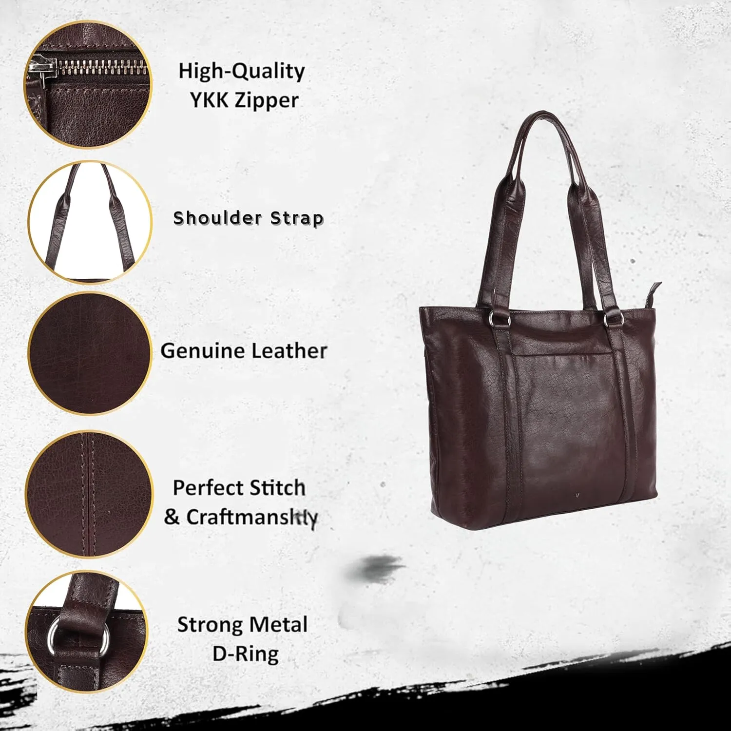 Genuine Leather Tote Bag for Women - Premium Quality, Stylish, and Spacious Handbag for Everyday Use