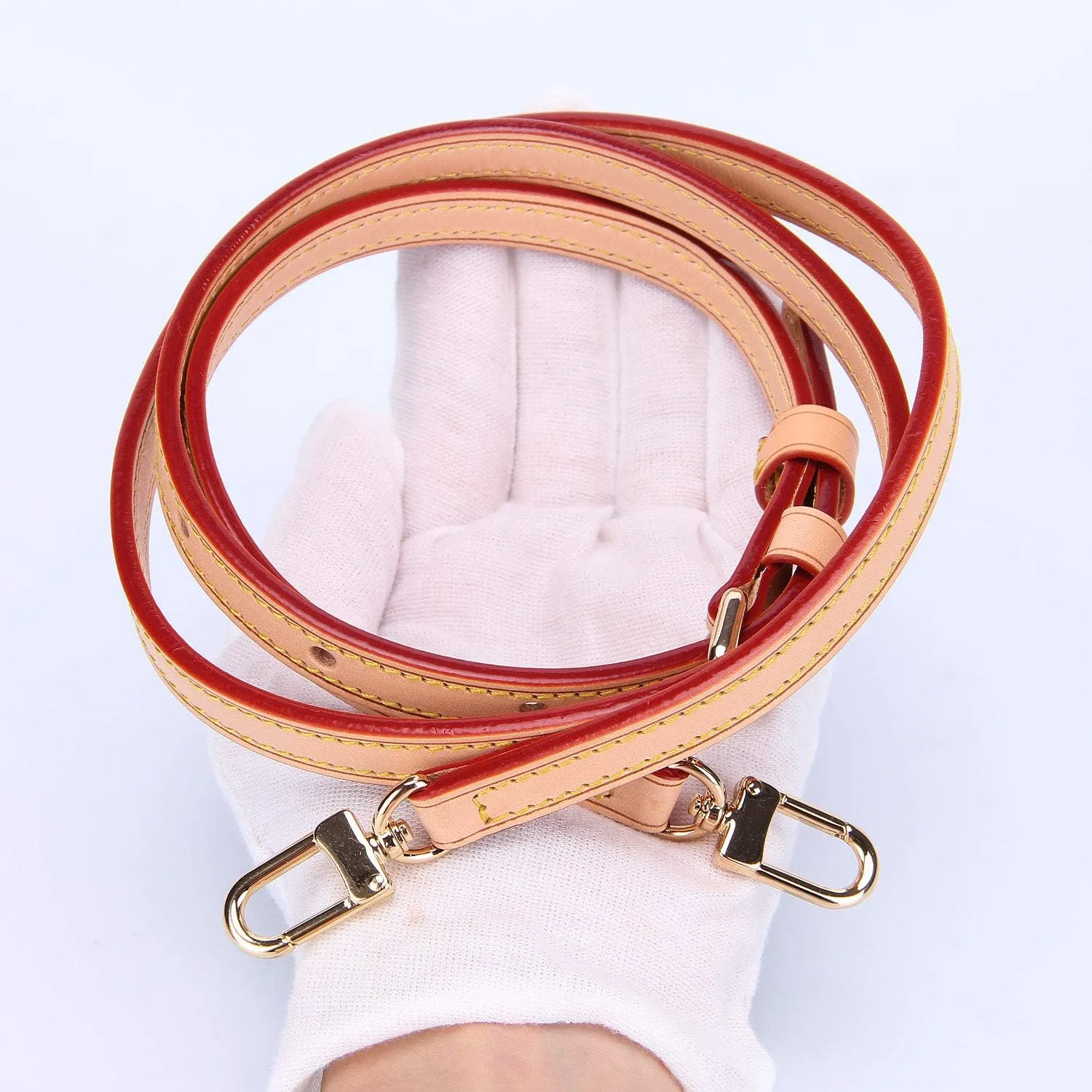 Genuine Vachetta Leather Adjustable Crossbody Replacement Straps for Purses Shoulder Bags
