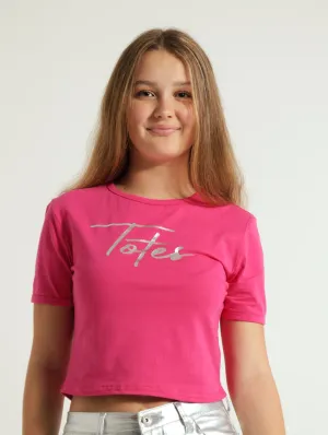 Girls Ring Totes Tee - Cerise
