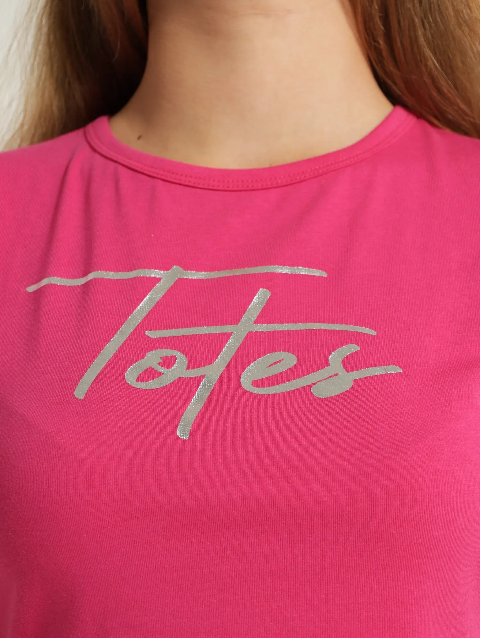 Girls Ring Totes Tee - Cerise