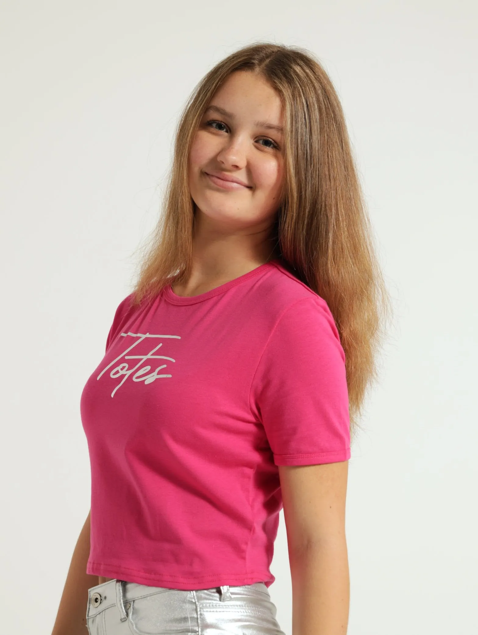 Girls Ring Totes Tee - Cerise