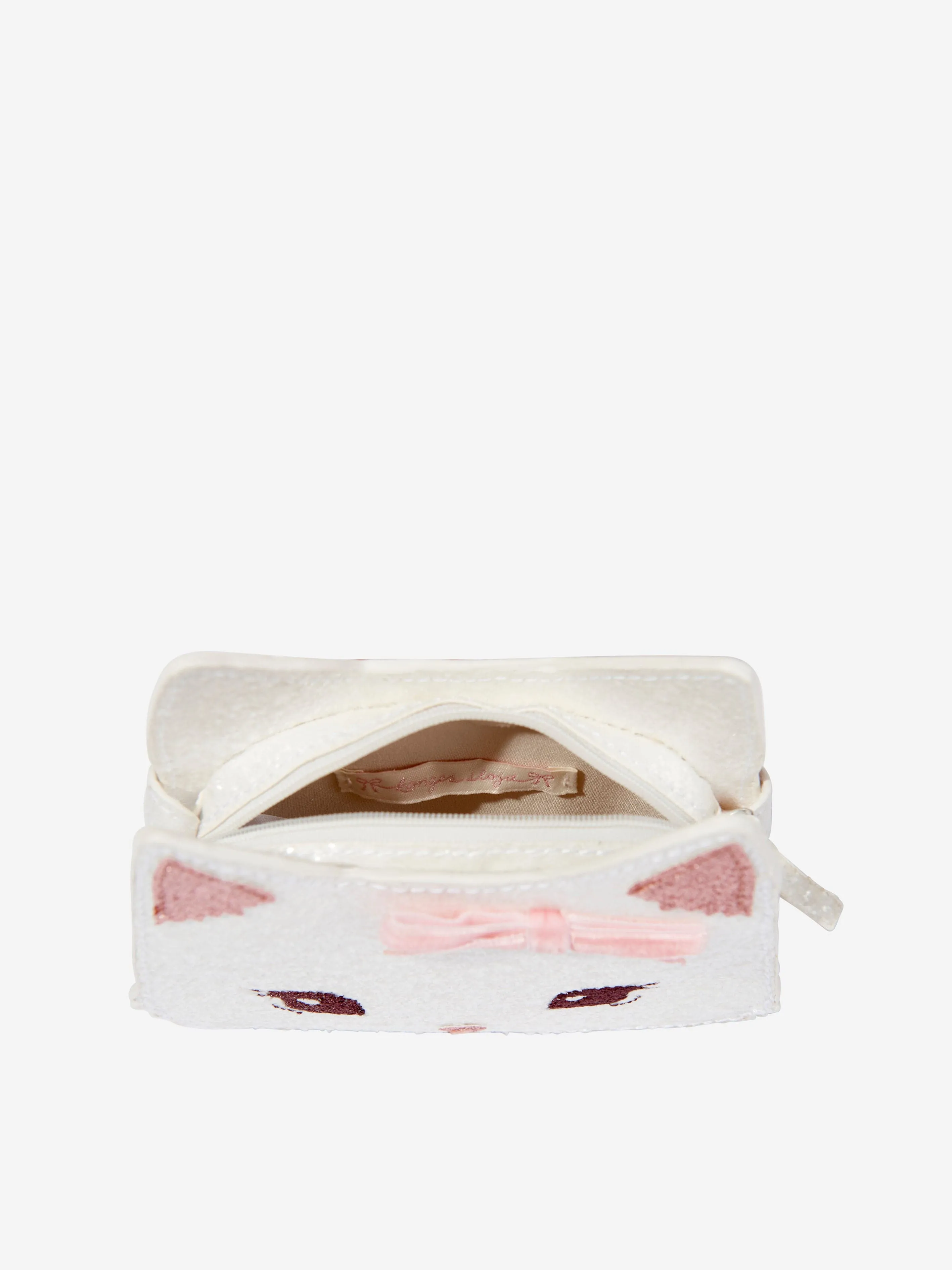 Girls Tut Kitty Shoulder Bag in Ivory (16cm)
