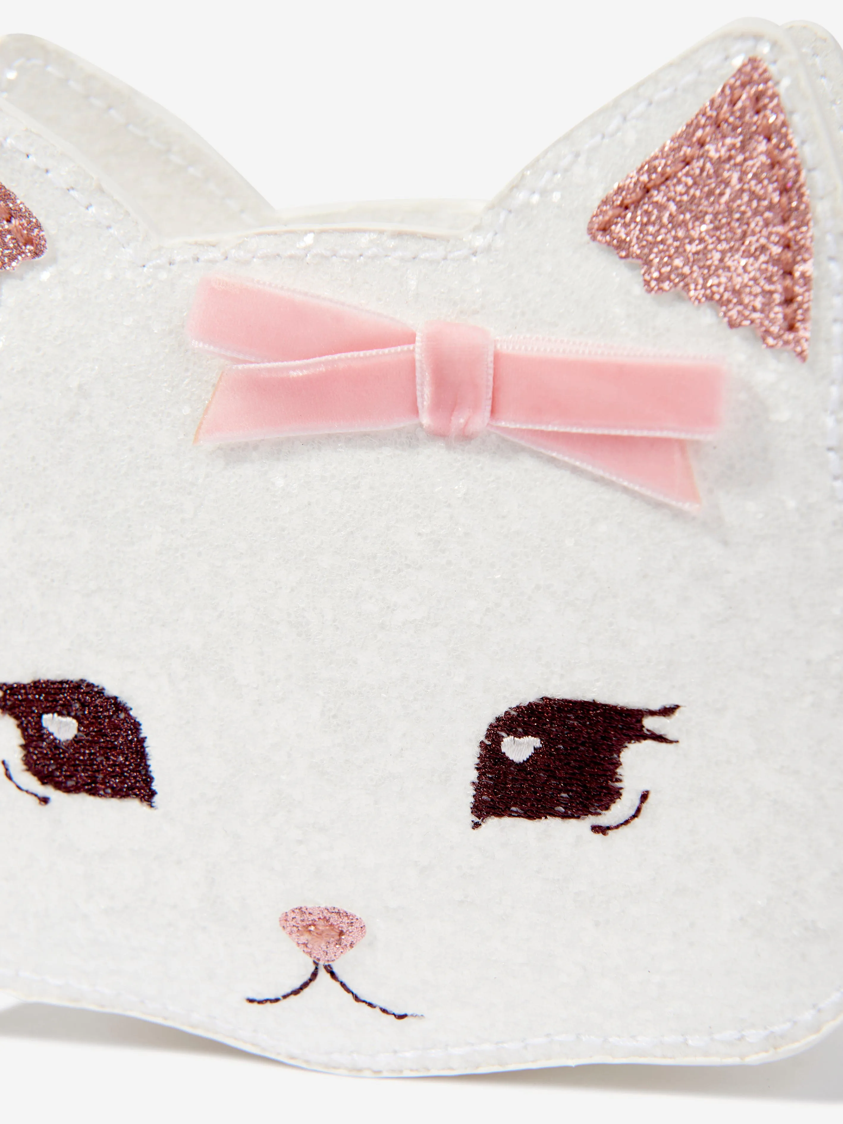 Girls Tut Kitty Shoulder Bag in Ivory (16cm)