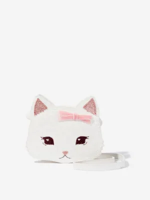 Girls Tut Kitty Shoulder Bag in Ivory (16cm)