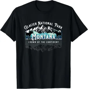 Glacier National Park Montana Moose Hiking Camping Souvenir T-Shirt