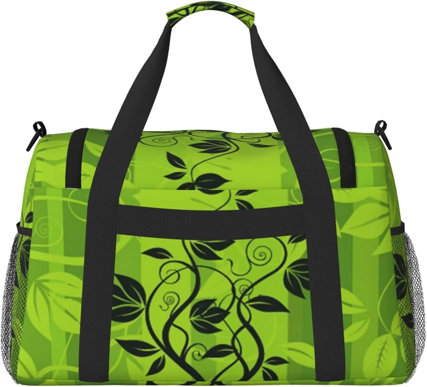 Green Foliage Shading Tree Grass Travel Duffel Bag Large Foldable Waterproof Overnight Bag For Beach Swim Bags Pool Sports Gym