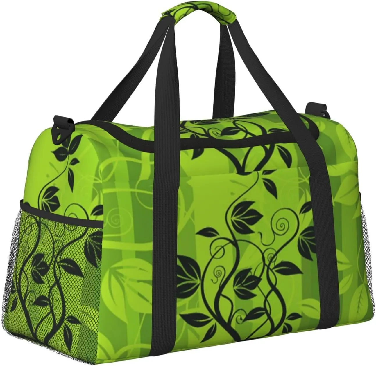 Green Foliage Shading Tree Grass Travel Duffel Bag Large Foldable Waterproof Overnight Bag For Beach Swim Bags Pool Sports Gym