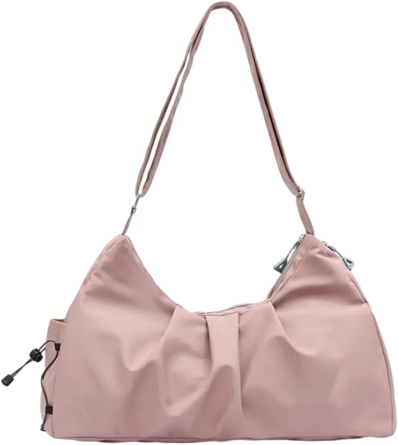 Gym Bag for Womens Mens with Shoes Compartment and Wet Pockets Travel Duffels Bag