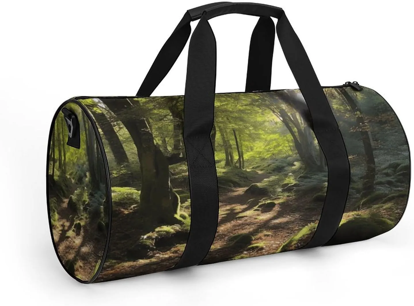 Gym Bag Sunshine in The Woods Duffel Bag for Men Women Overnight Bag with Shoe Compartment Workout Bags