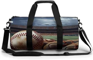 Gym Bags for Men Women Baseball Duffle Bag Travel Overnight Bag with Shoe Compartment Tote Bags