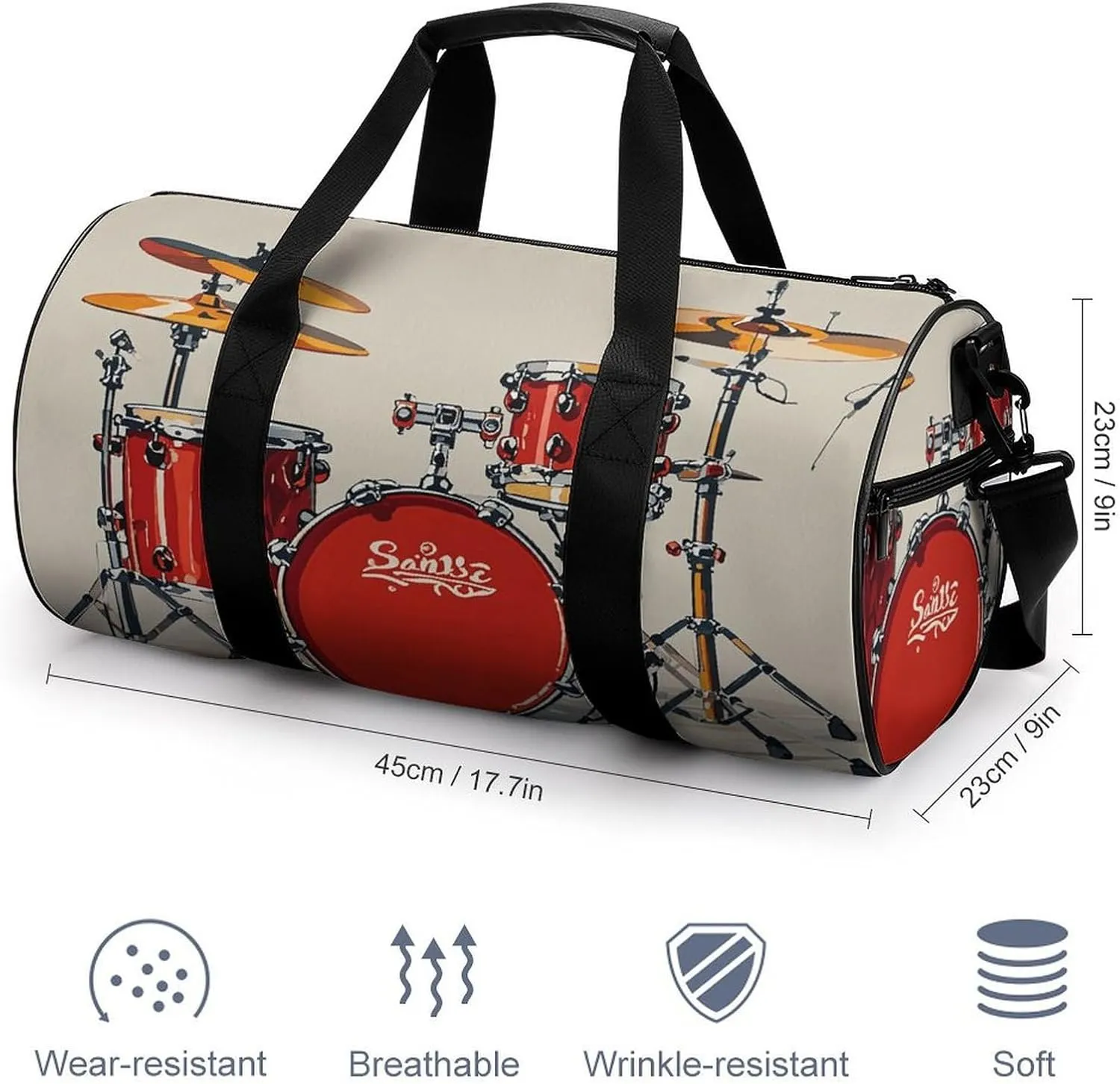 Gym Bags for Men Women Concert Party Duffle Bag Travel Overnight Bag with Shoe Compartment Tote Bags