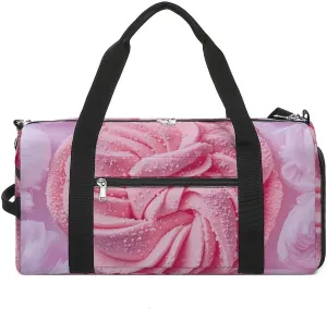 Gym Bags Small Cotton Candy Duffel Bag Overnight Bag with Shoe Compartment Carryon Bag for Men Women