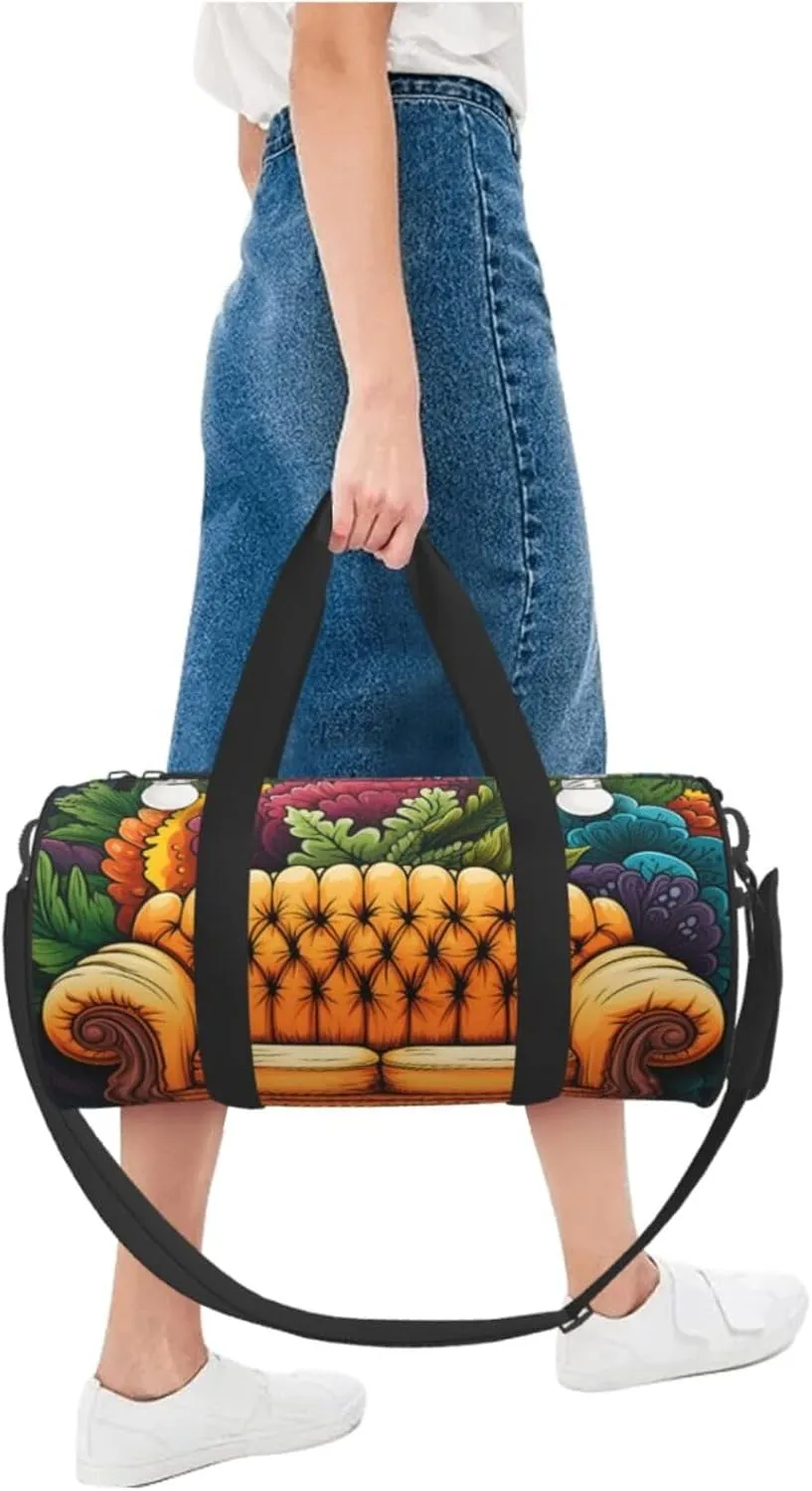Gym Bags Small Couch Duffel Bag Overnight Bag with Shoe Compartment Carryon Bag for Men Women
