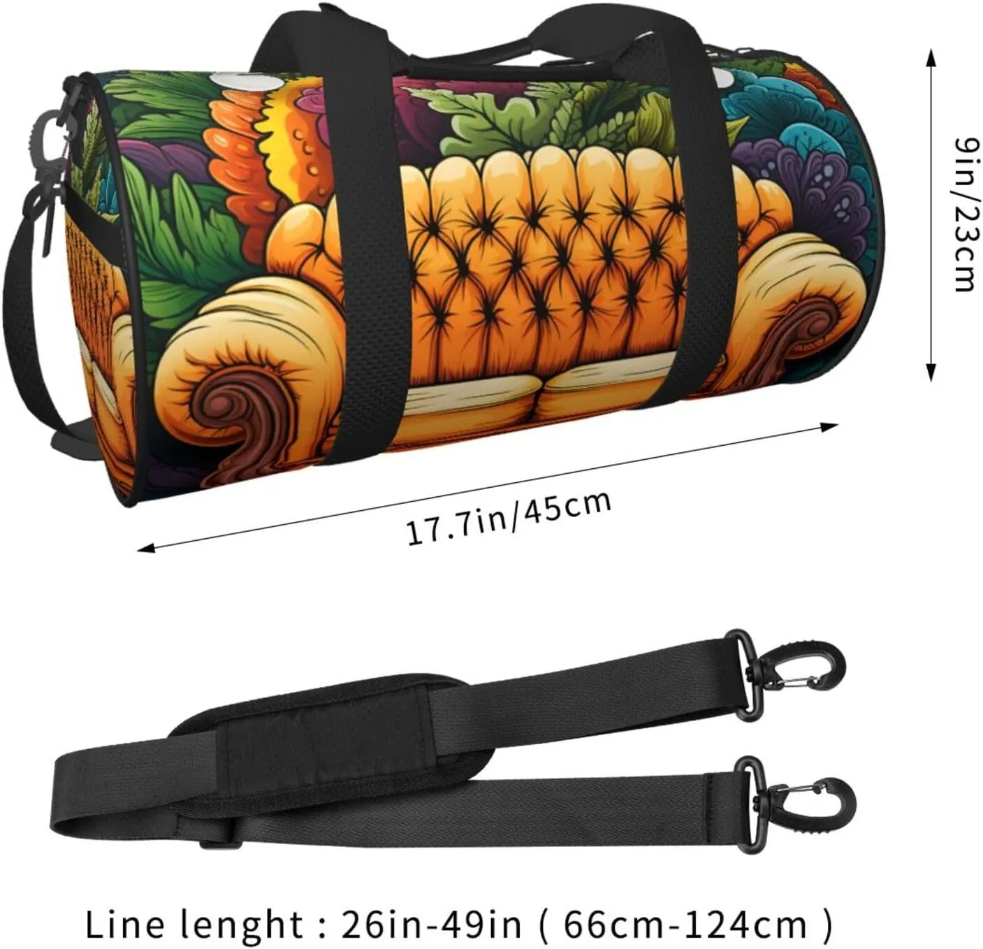 Gym Bags Small Couch Duffel Bag Overnight Bag with Shoe Compartment Carryon Bag for Men Women