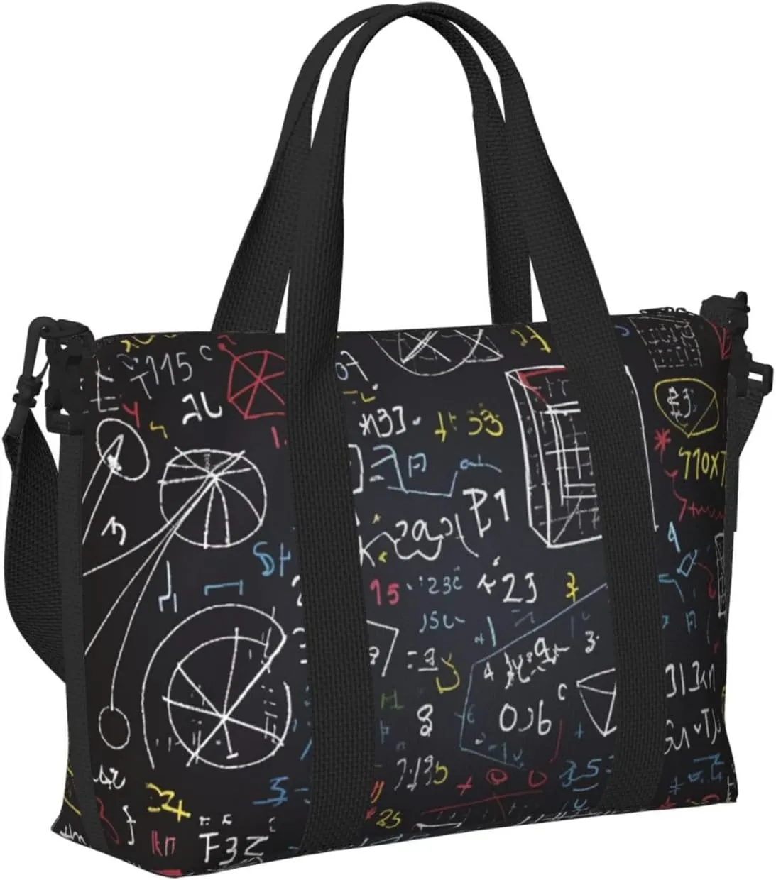 Gym Bags Small mathematics and physics Duffel Bag Overnight Bag with Shoe Compartment Carryon Bag for Men Women
