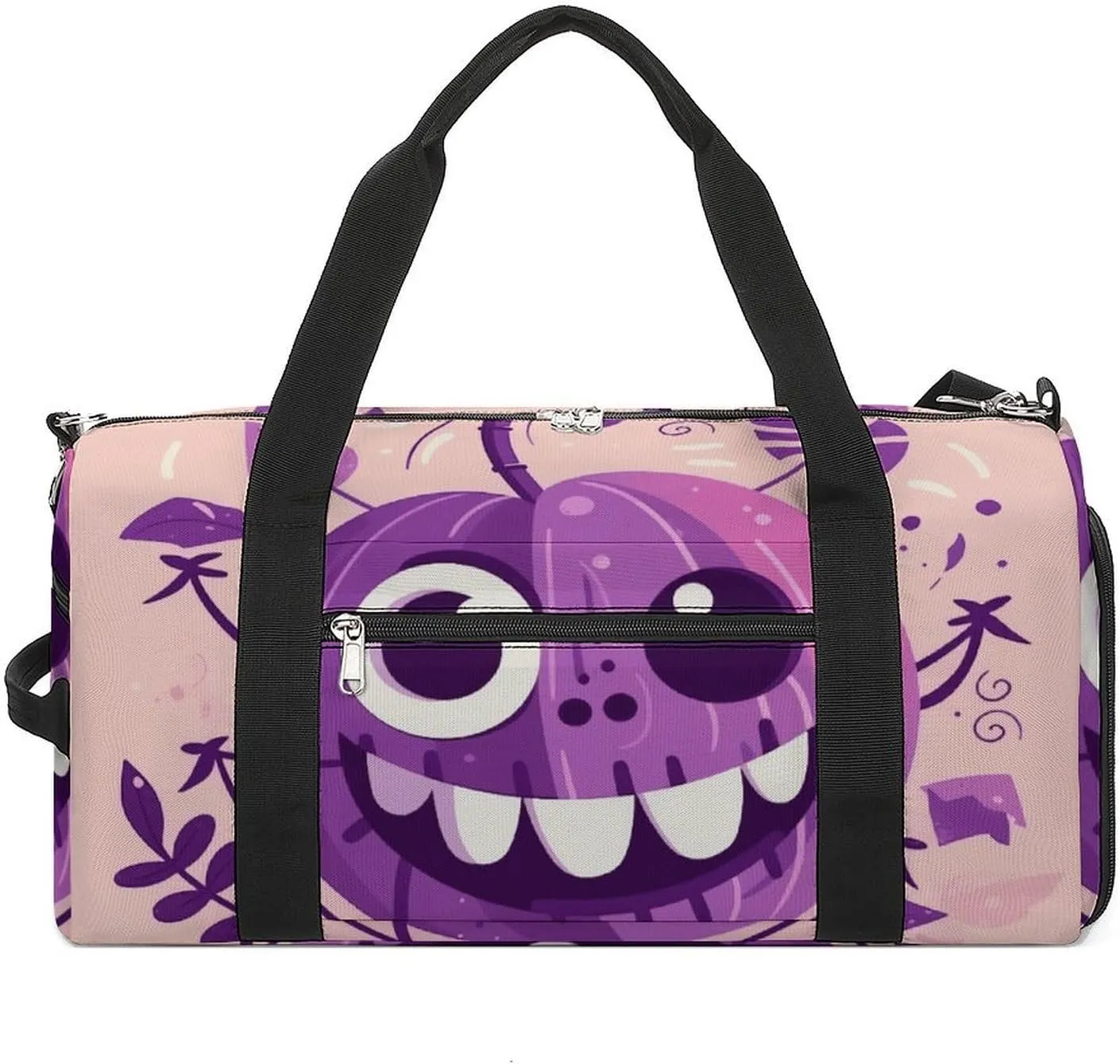 Gym Bags Small Monster Pumpkin Duffel Bag Overnight Bag with Shoe Compartment Carryon Bag for Men Women