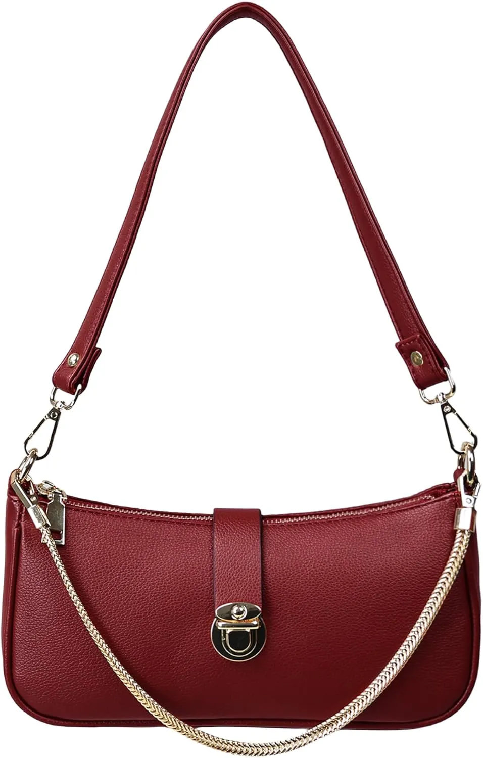 Handbags for Women Vegan Leather Women's Underarm Bag Shoulder Bag for Women Retro Clutch Hobo Purse