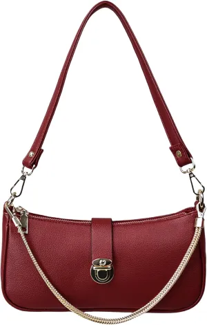 Handbags for Women Vegan Leather Women's Underarm Bag Shoulder Bag for Women Retro Clutch Hobo Purse