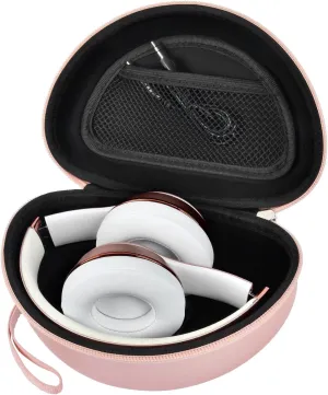 Hard Headphone Case for Beats Solo 4, Studio Pro, Solo 3, Studio 3, Solo 2, Over Ear Headphone Carrying Storage with Cable Bag Strap for Travel (Box Only)