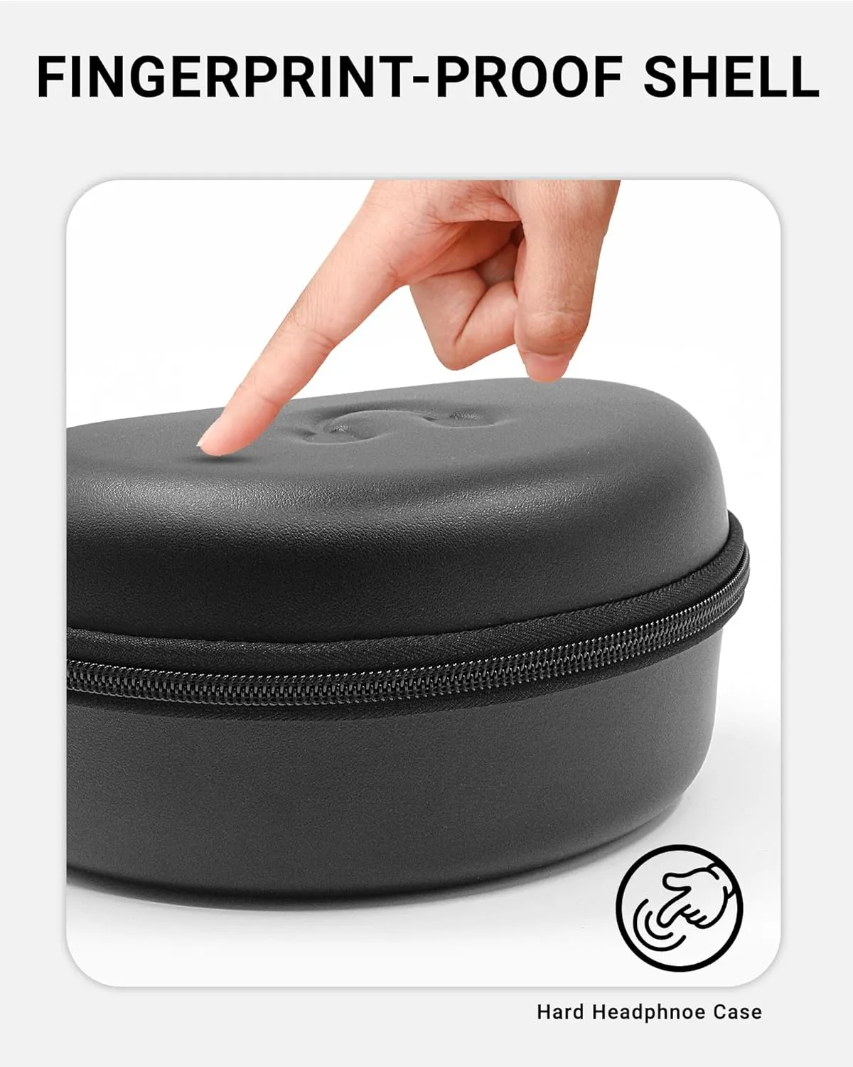 Hard Headphone Case for Beats Solo 4, Studio Pro, Solo 3, Studio 3, Solo 2,Over Ear Headphone Carrying Case with Storage Cable Bag Strap for Travel (Black)