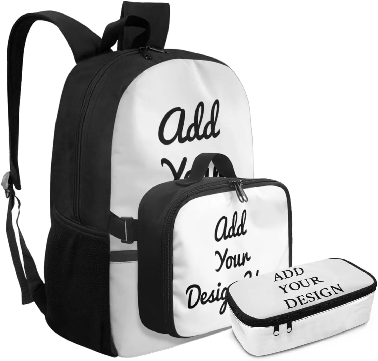 HUGS IDEA Custom Bookbag for Boys Customize Your Own Backpack Personalized Backpacks for Boys Mochilas Escolares Para Niñas Personalizadas Add Your Design Photo Text