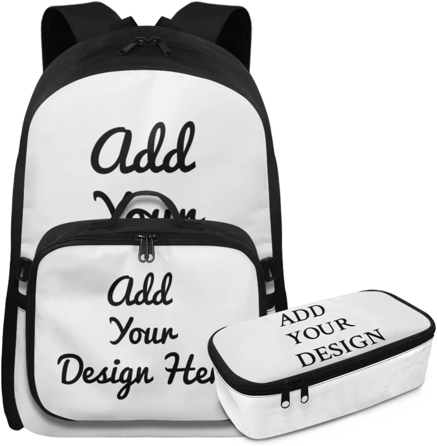 HUGS IDEA Custom Bookbag for Boys Customize Your Own Backpack Personalized Backpacks for Boys Mochilas Escolares Para Niñas Personalizadas Add Your Design Photo Text