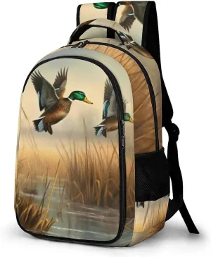 Hunting Flying Wild Travel Backpack Adjustable Computer Bag Casual Travel Daypack Satchel Backpack Unisex