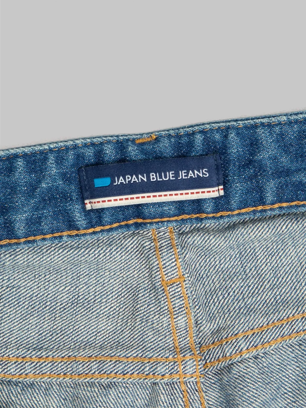 Japan Blue J304-MID 12.5oz Africa Cotton Stonewashed Straight Jeans Middle Indigo
