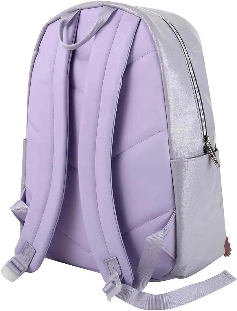 Jessica Simpson Women’s Designer Laptop Backpack with Side Pockets, Padded Straps | Classic Modern Backpack for Women (Lively Metallic Lavender), Large