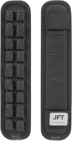 JFT Shoulder Strap Pad of 3D Air Cushion, Backpack Accessories, Non-Slip Shoulder Strap Pad, for Hiking and Camping Bags(Black, 2pcs) BP-175