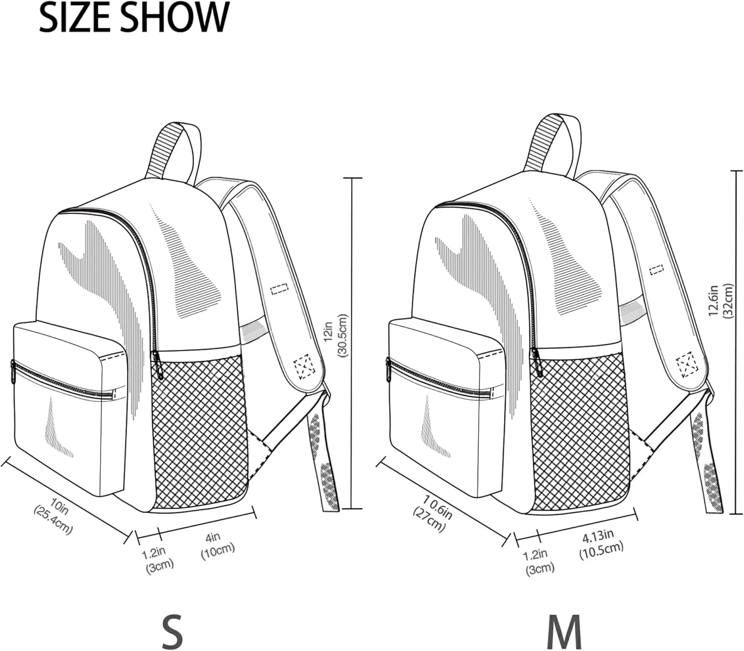 JUNZAN Cartoon Bluefin Tuna White Kids Backpack for Boy Bottle Pockets Toddlers Backpacks for Boys Bookbag for Kindergarten