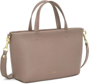 Kattee Leather Purses for Women, Small Crossbody Bags for Women, Top Handle Tote Handbags with Zipper Closure