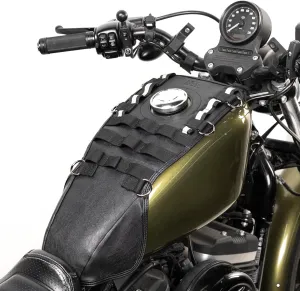 KEMIMOTO Tank Cover Motorcycle Fuel Tank Protector Bags Leather Waterproof Fuel Gas Pad Cover Compatible with Sport Iron 883 Softail Dyna