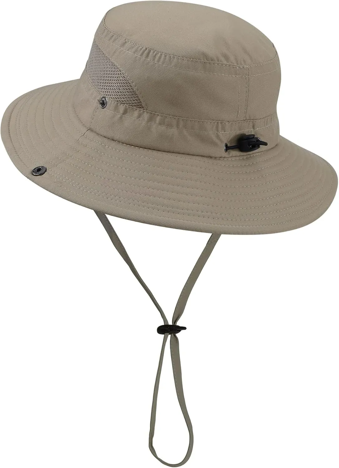 Kids UPF50  Sun Protection Bucket Hat - Adjustable 2.7" Brim Foldable Waterproof Design for Beach Hiking Fishing