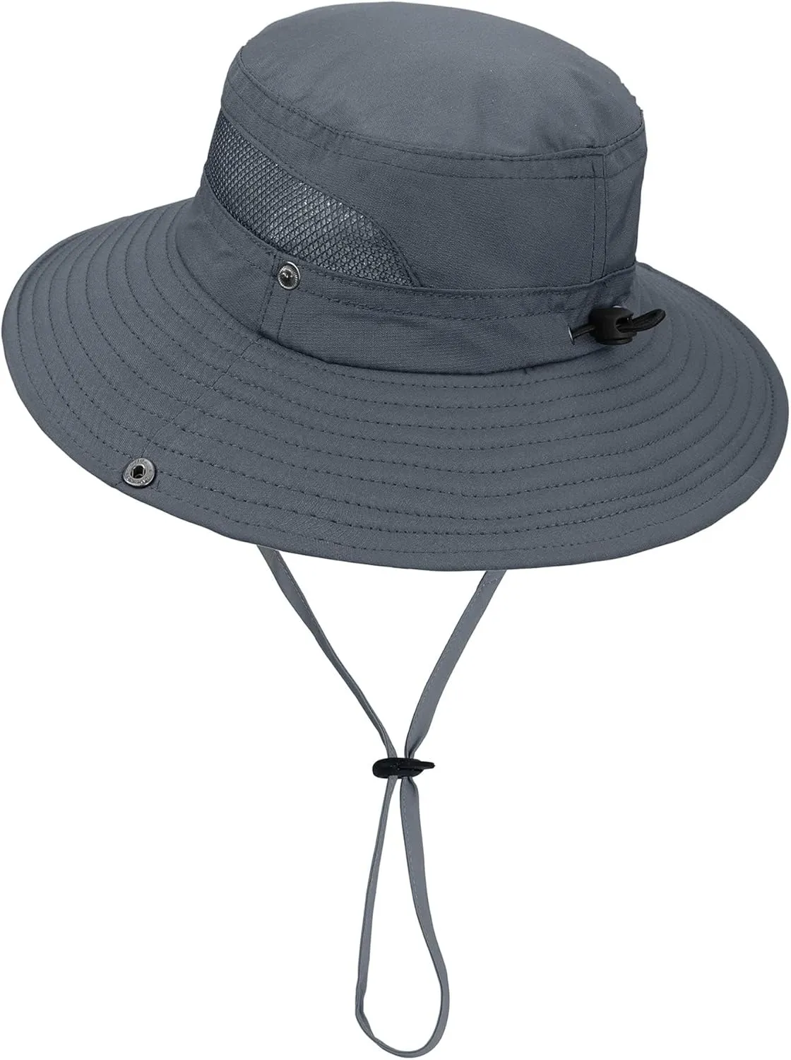 Kids UPF50  Sun Protection Bucket Hat - Adjustable 2.7" Brim Foldable Waterproof Design for Beach Hiking Fishing