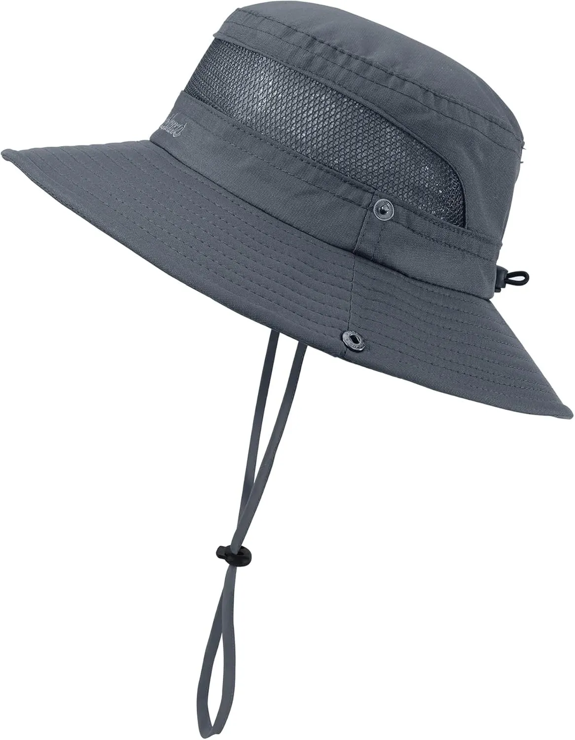 Kids UPF50  Sun Protection Bucket Hat - Adjustable 2.7" Brim Foldable Waterproof Design for Beach Hiking Fishing