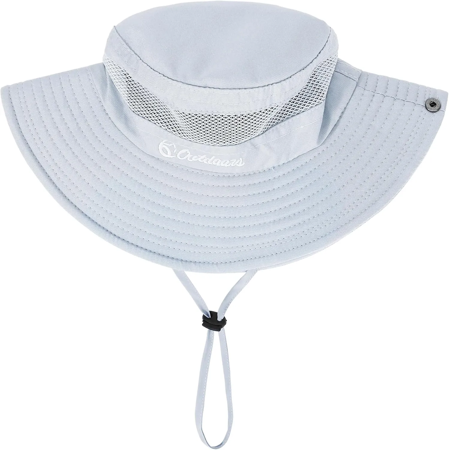 Kids UPF50  Sun Protection Bucket Hat - Adjustable 2.7" Brim Foldable Waterproof Design for Beach Hiking Fishing