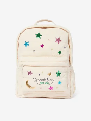 Konges Sløjd Girls Juno Quilted Sequin Backpack in Pink (32cm)