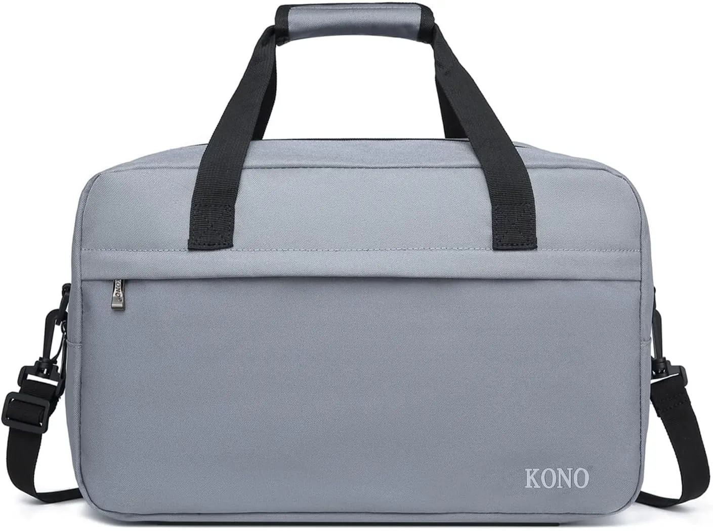 Kono Travel Duffels Bag, Cabin Luggage Under Seat Flight Carry-on Bag Unisex Sports Holdall (Grey, 14L)