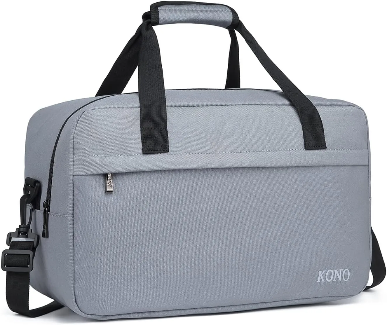 Kono Travel Duffels Bag, Cabin Luggage Under Seat Flight Carry-on Bag Unisex Sports Holdall (Grey, 14L)